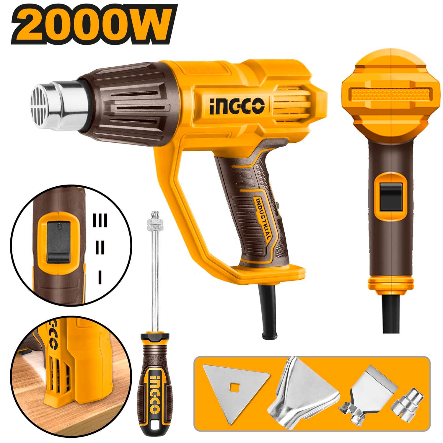 مسدس تسخين 2000 وات من انجكو , HG200078