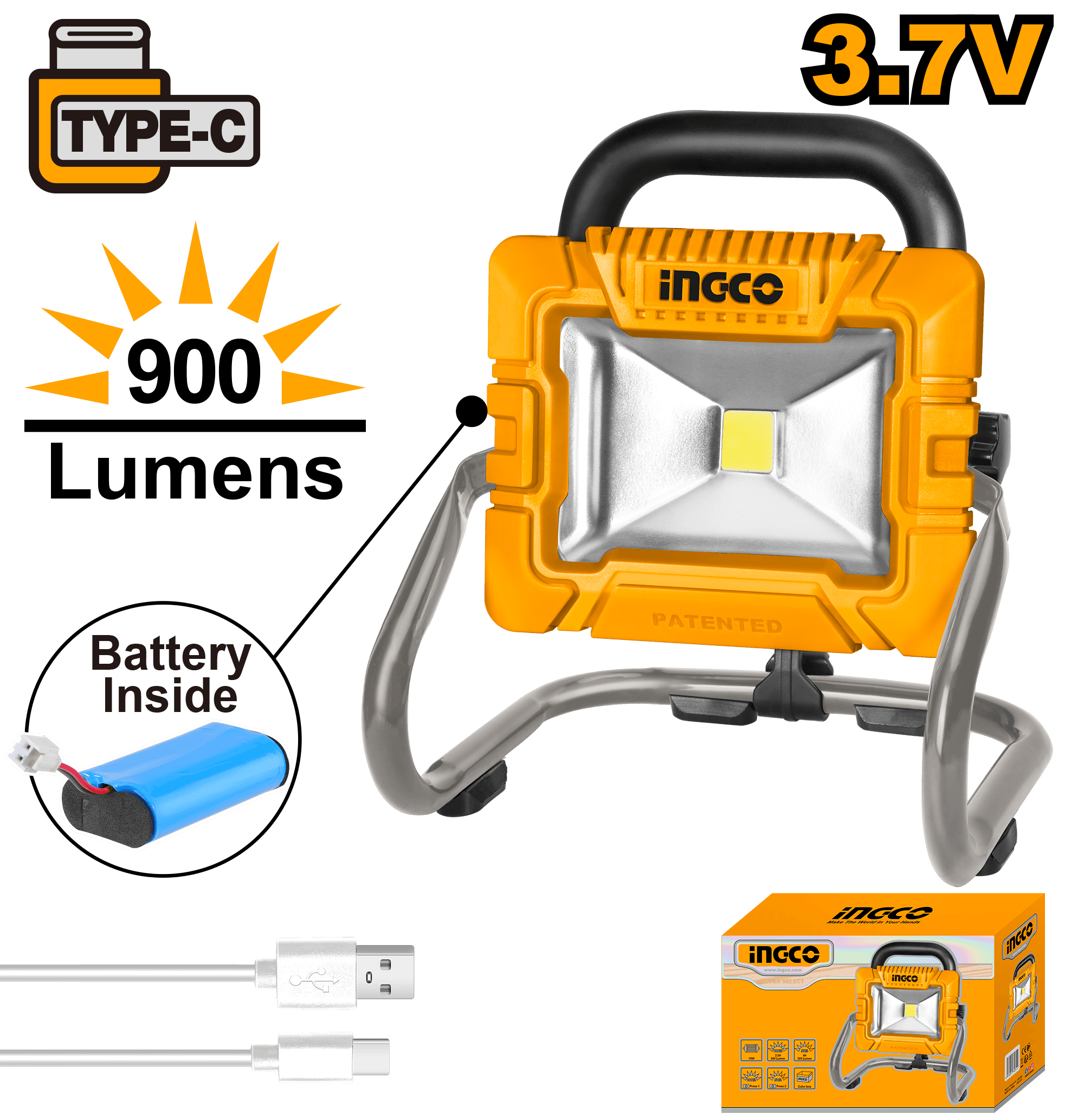 كشاف ستاند انجكو، 3.7 فولت، HRLF4415