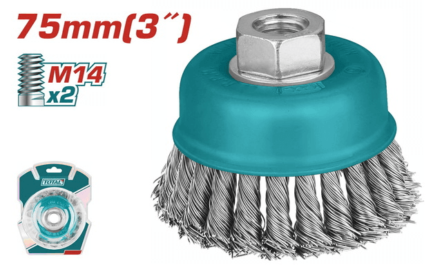 كبايه فرشه مجدوله ٣ بوصه TAC32031 twisted wire cup brush