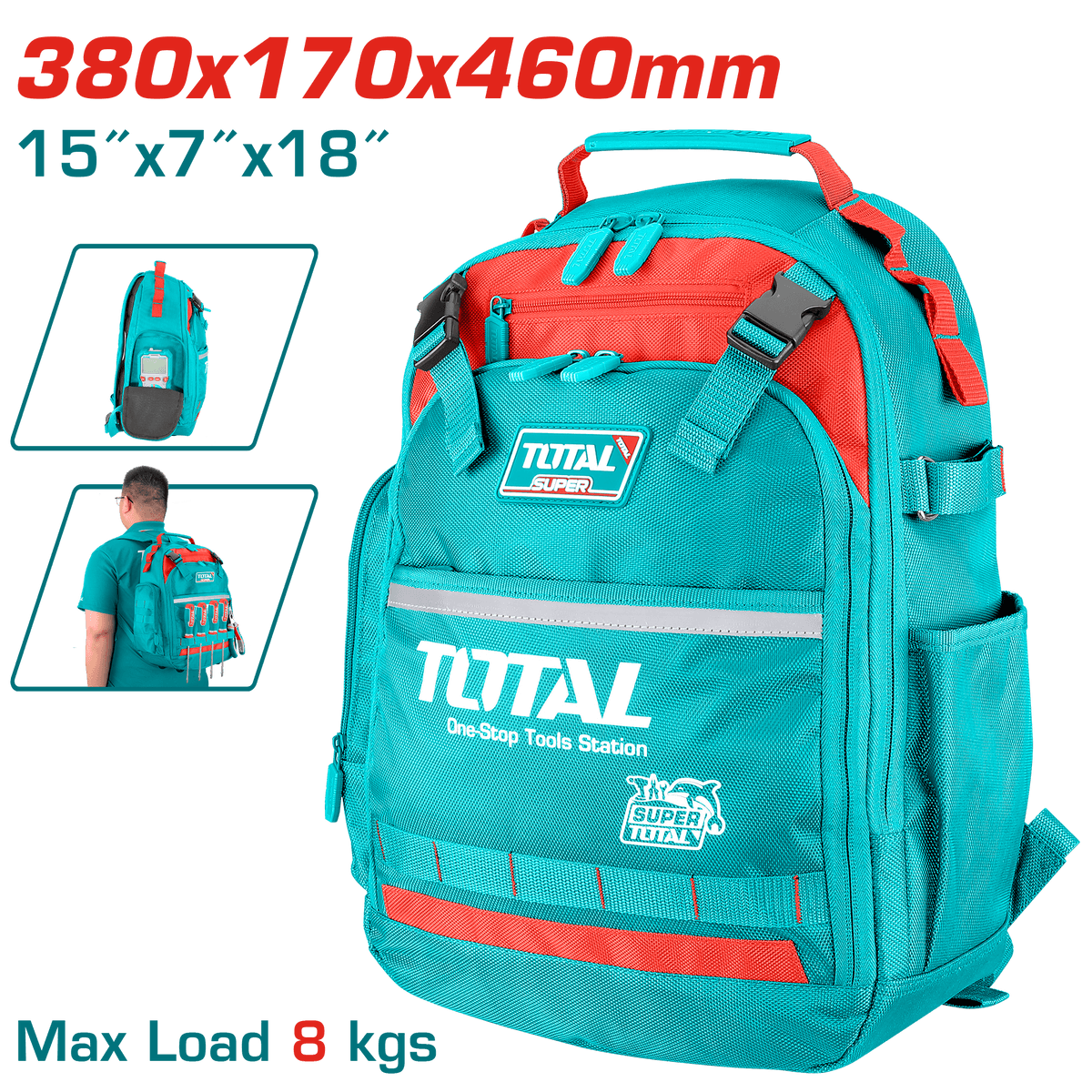 thbp02025 شنطه ظهر توتال الشكل الجديد Tools Backpack Total