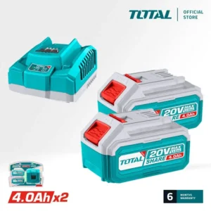 tfbcpk1424  طقم شحن ٢ بطاريه ٤ امبير وشاحن سريع