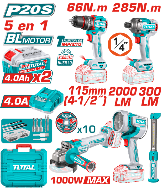 كومبو ٥ ق شنيور وامباكت وصاروخ وكشافين TOSLI250692