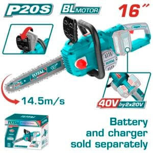 tgsli40168 chain saw منشار شجر 16 بوصه بدون البطاريه والشاحن