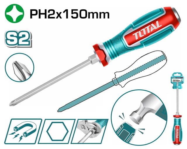 TGTPH2150 Phillips go-through screwdriver مفك صليبه دق