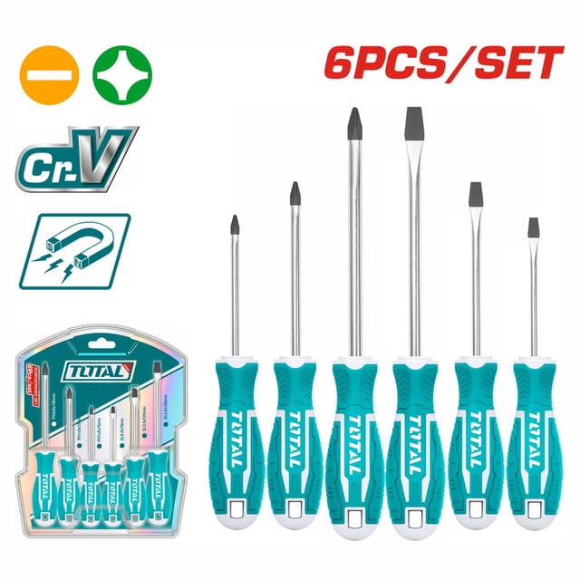 THT250606 طقم مفك 6 قطع SCREWDRIVER SET