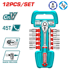 tht381121 طقم لقم 3/8 بوصه 3/8″ Socket Set