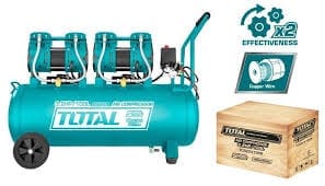 tcs2241008 كمبروسر 100 لتر 2 هيد كاتم صوت 3.2 حصان