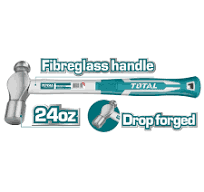 tht74246 شاكوش راس بيضاوي توتال 24 اوز 660 جرام