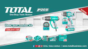 TOSLI241188 كومبو مسدس تسخين مع 2 بطاريه ومسدس كهربا